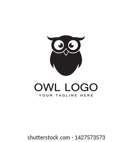 Owl logo template vector illustration