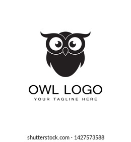 Owl logo template vector illustration