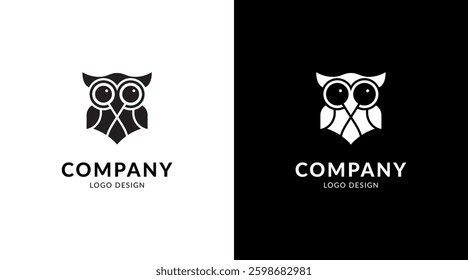 Owl logo template vector illustration