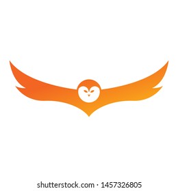 Owl logo template vector wise bird icon design