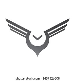 Owl logo template vector wise bird icon design