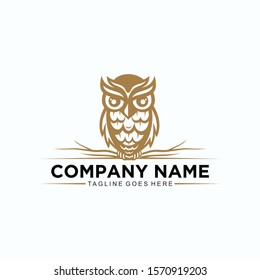 Owl logo templates for business company