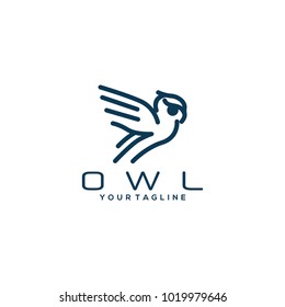 Owl logo vector