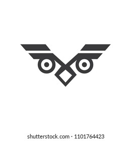 owl logo vector