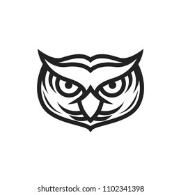 owl logo vector