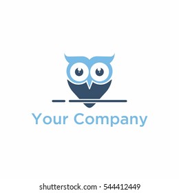 owl logo vector
