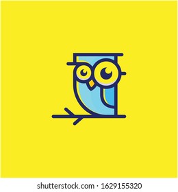 Owl Logo vector animal design