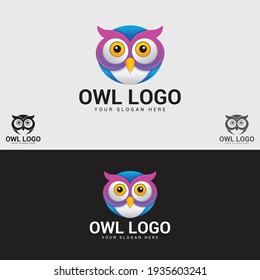 Owl Logo Vector Design Template Stock Vector (Royalty Free) 1935603241 ...