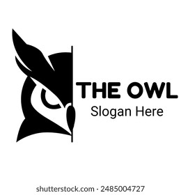 Owl logo vector with eps format file.
