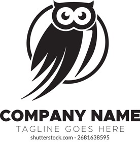 Archivo de Vector del logotipo del búho para el uso empresarial 