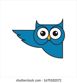 owl logo vector graphic modern abstract