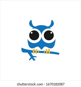 owl logo vector graphic modern abstract