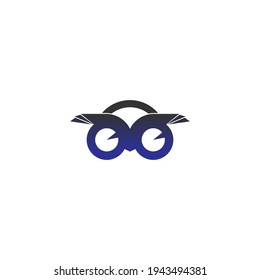 Owl logo vector icon design template illustration