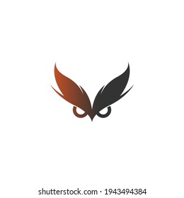 Ilustración de diseño de iconos vectoriales de logotipo de búho