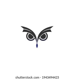 Owl logo vector icon design template illustration