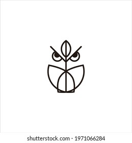 owl logo vector icon design vector illustration 