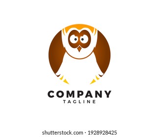 Ilustración del icono vectorial del logotipo de búho