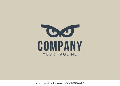 owl logo vector icon illustration