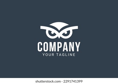 ilustración de icono del vector del logotipo de owl