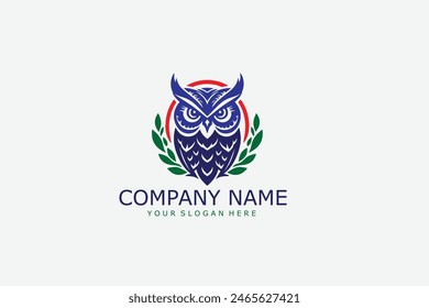 Ilustración del Vector del logotipo del búho