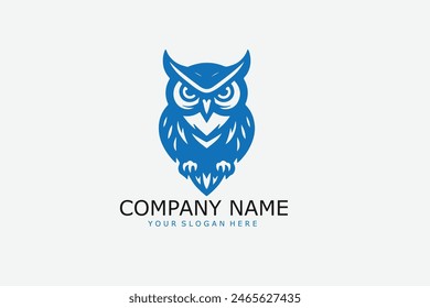 owl logo vector icon illustration