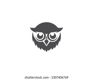 Owl logo vector icon template