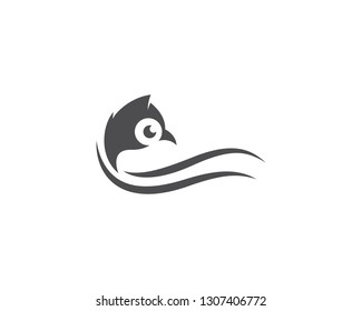 Owl logo vector icon template