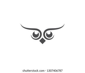 Owl logo vector icon template