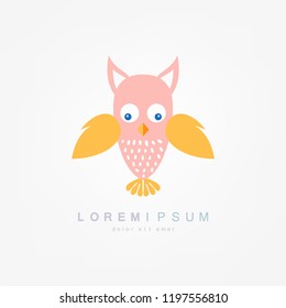 Owl logo vector illustration