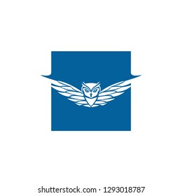 Owl logo - vector illustration.  - Vector