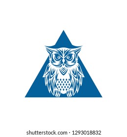 Owl logo - vector illustration.  - Vector