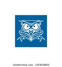 Owl logo - vector illustration.  - Vector