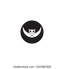 owl logo vector illustration design template.