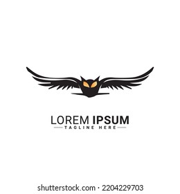 Owl logo vector illustration design 