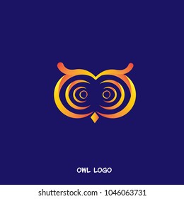 Owl logo. Vector illustration. Education logo. Abstract style
