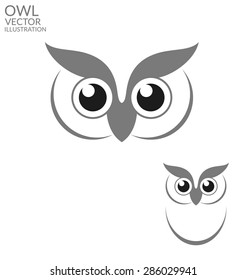 Owl. Logo. Vector illustration EPS10