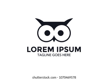 owl logo. vector illustration. icon