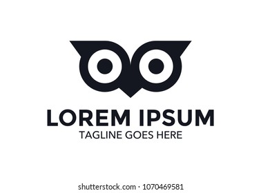 owl logo. vector illustration. icon
