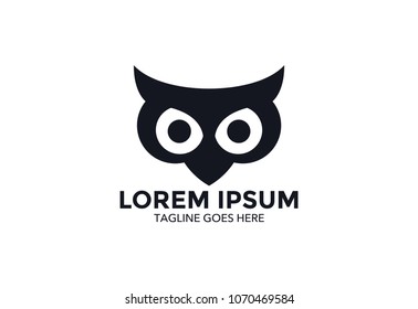 owl logo. vector illustration. icon