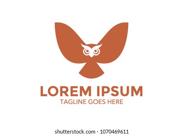 owl logo. vector illustration. icon