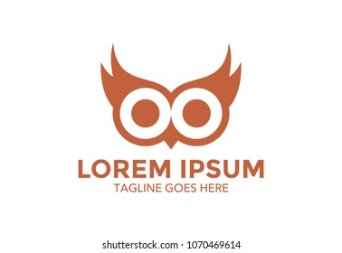 owl logo. vector illustration. icon