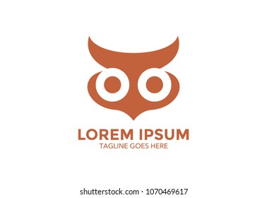 owl logo. vector illustration. icon