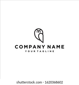 Owl logo vector illustration icon design