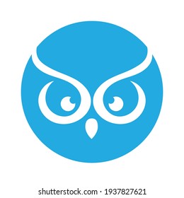 Diseño de la plantilla de ilustración vectorial del logotipo de búho.