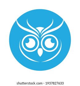 Owl logo vector illustration template design.