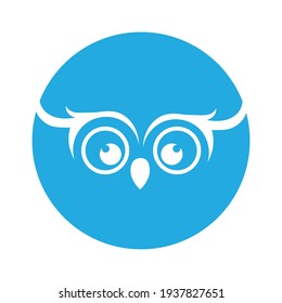 Owl logo vector illustration template design.