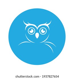 Owl logo vector illustration template design.