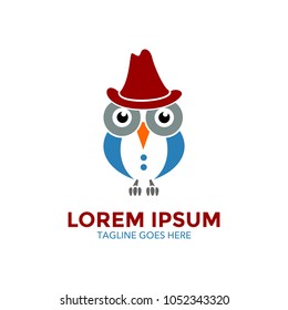 owl logo. vector illustration. unique