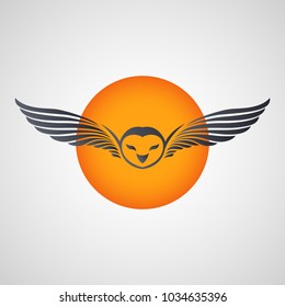 Owl logo vector illustrations