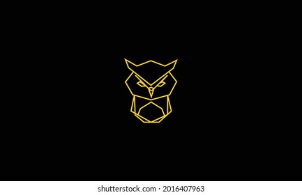 Owl logo vector in modern